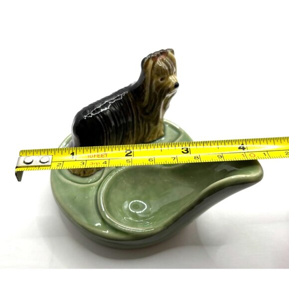 Vintage WADE England Yorkshire Terrier Yorkie Porcelain Ornamental Pipe Rest - Picture 8 of 9